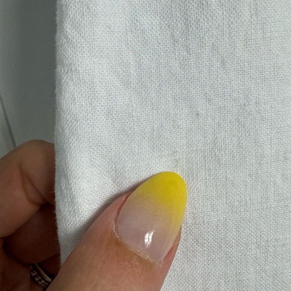 Frank & Eileen Kinsale The Trouser Italian Performance Linen White Size 6 - Picture 12 of 13